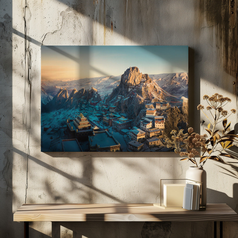 Tibetan temple 《崷崒孜珠》