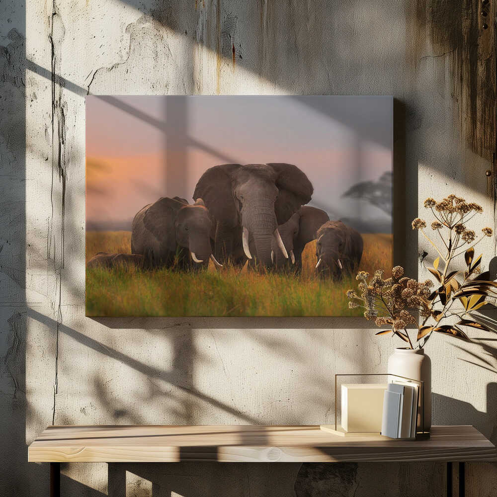 Elephent family in Amboseli