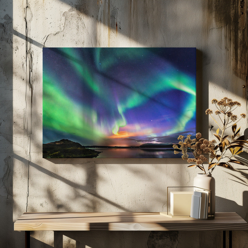 The aurora in Iceland