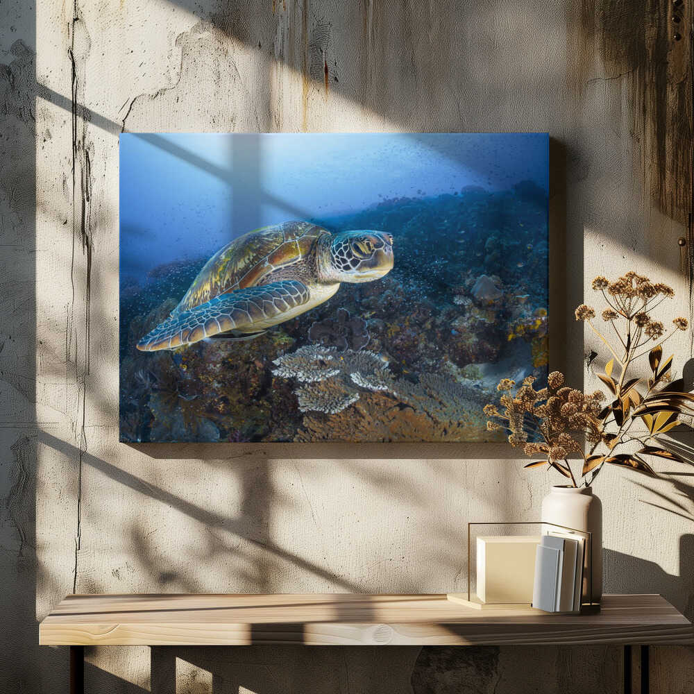 Green sea turtle from Raja Ampat