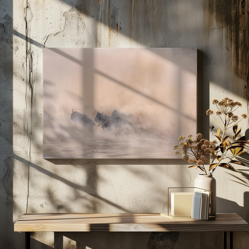 Art Prints of Great migration (crossing river)