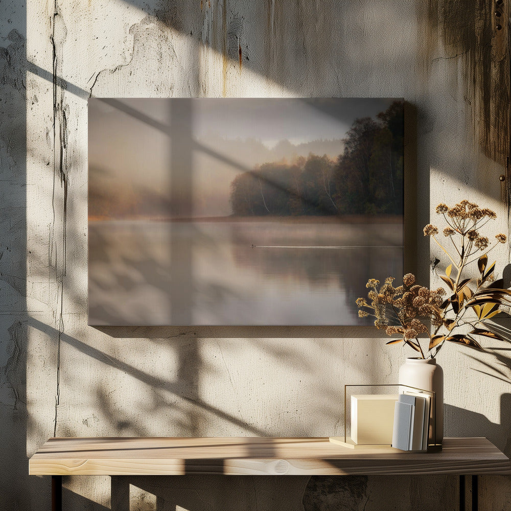 The morning's first swim turn