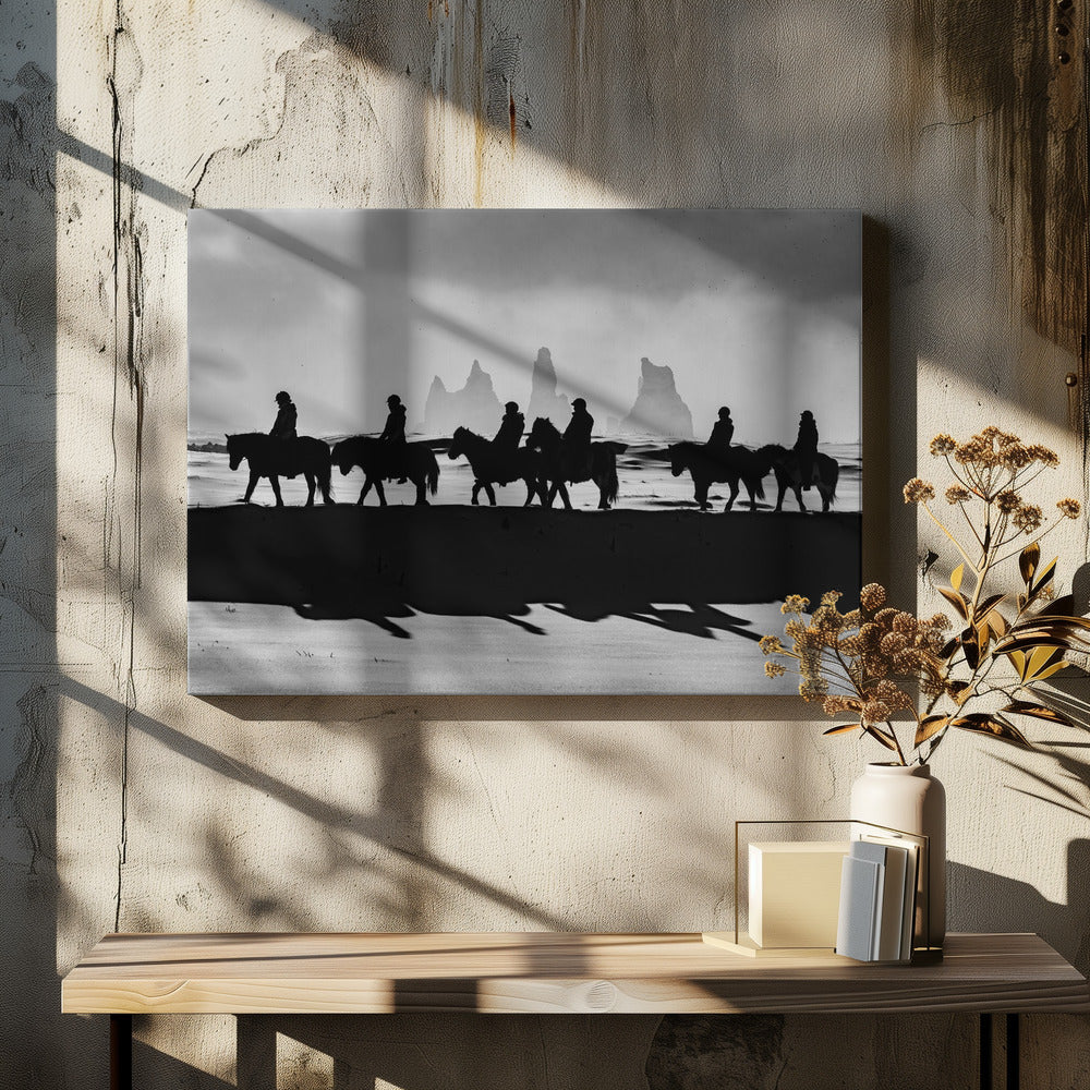 Lights and shadows in magical Iceland