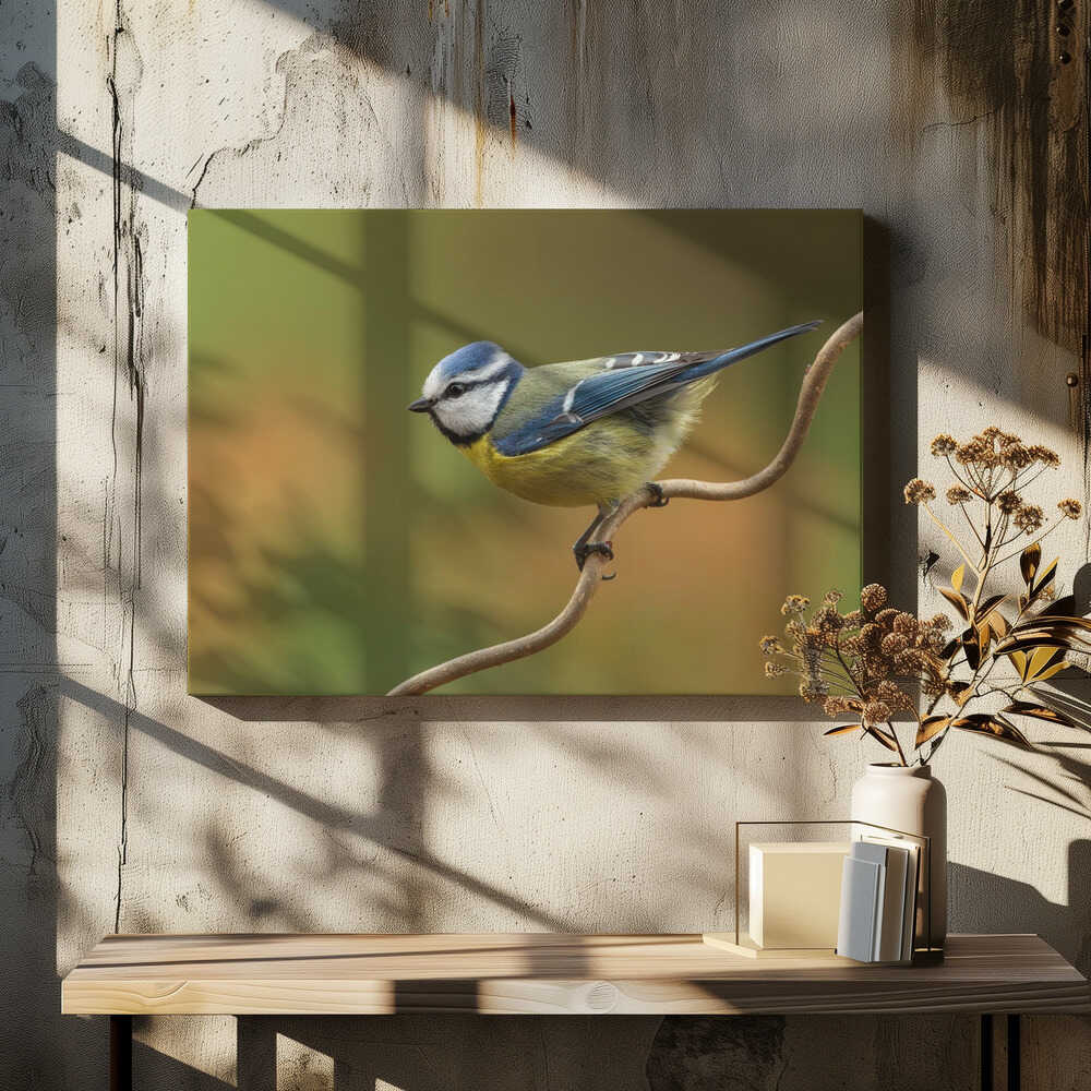 Little blue tit in spring