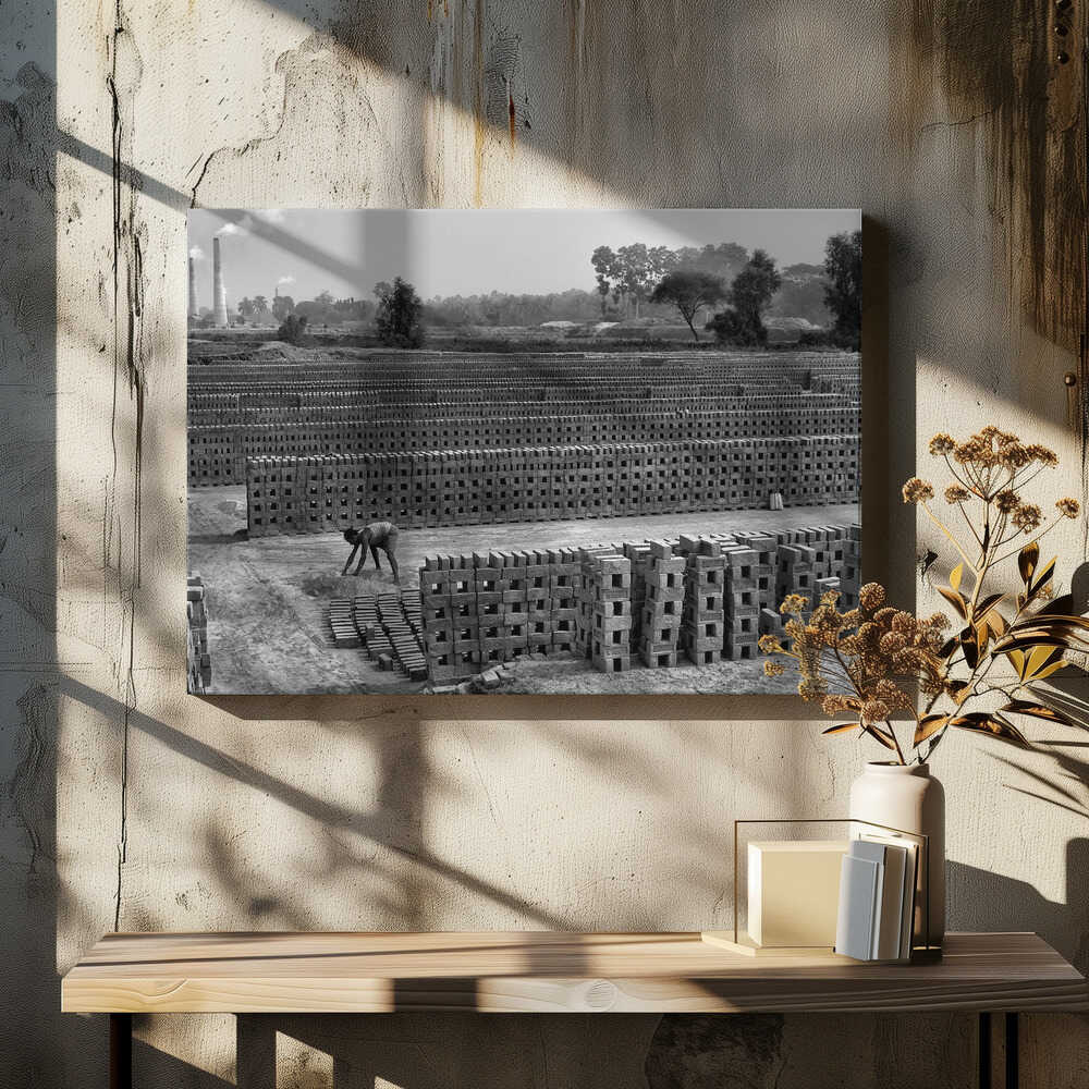 Working alone in Brick field