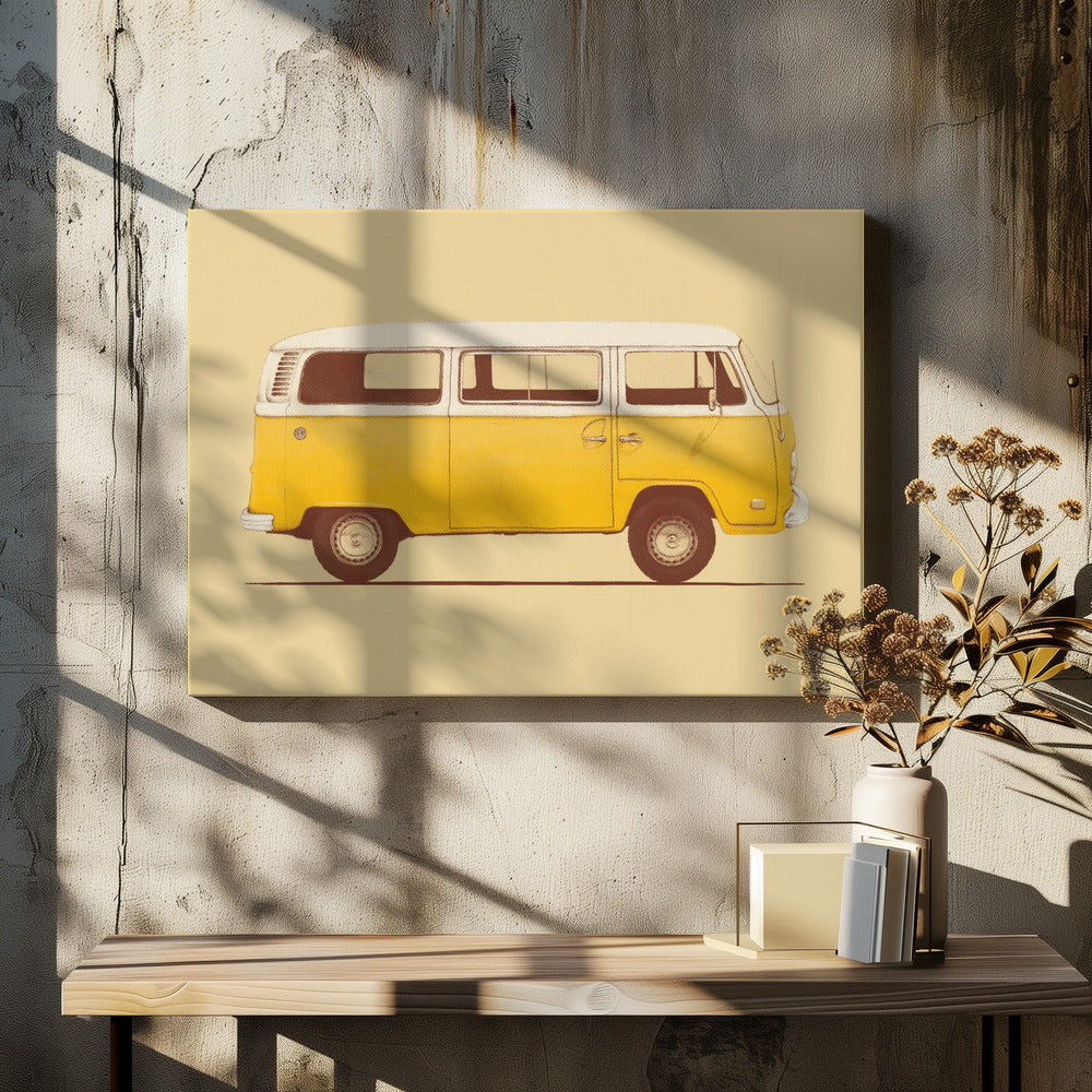 Art Prints of Yellow Van