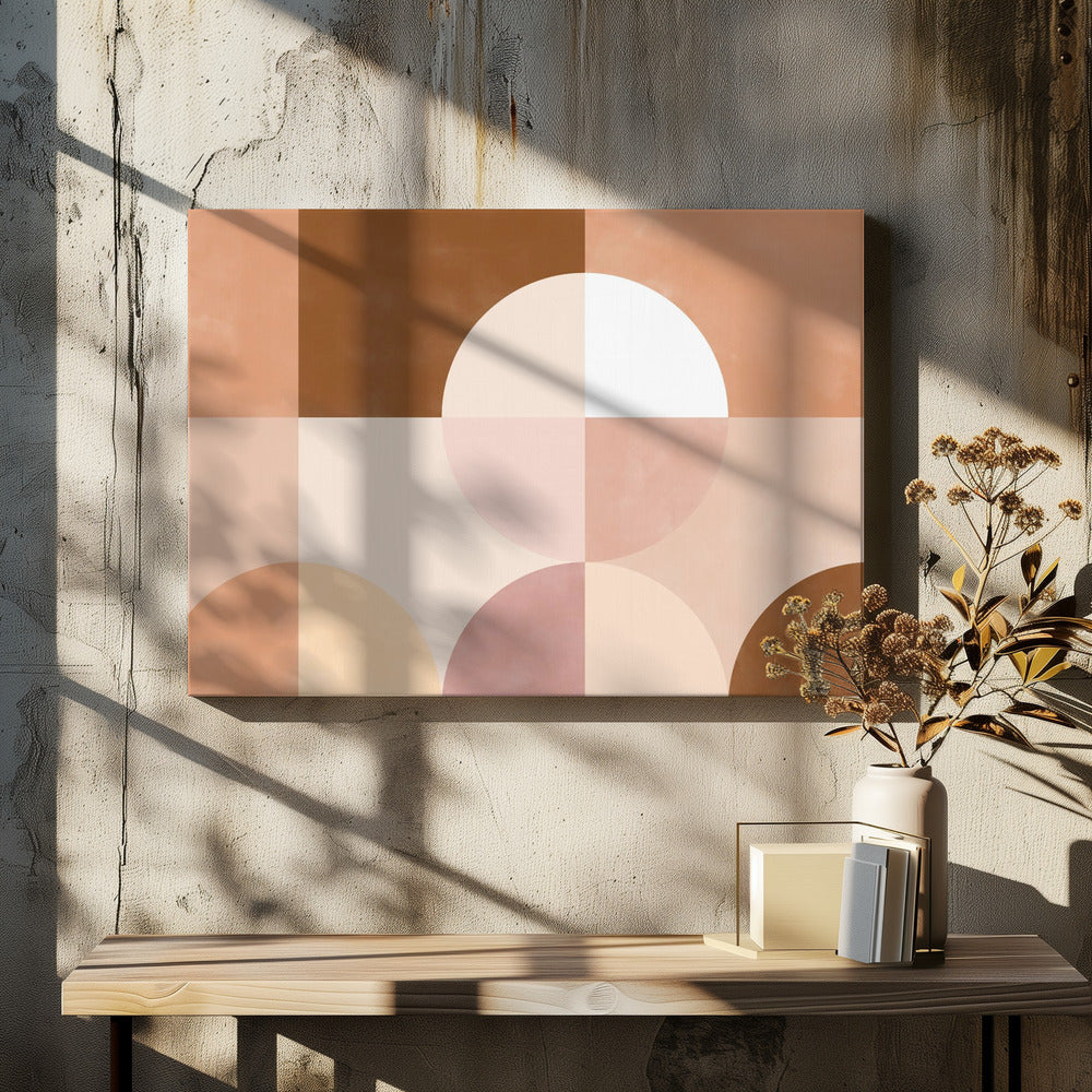 Geometric Shapes With Warm Earthy Tones