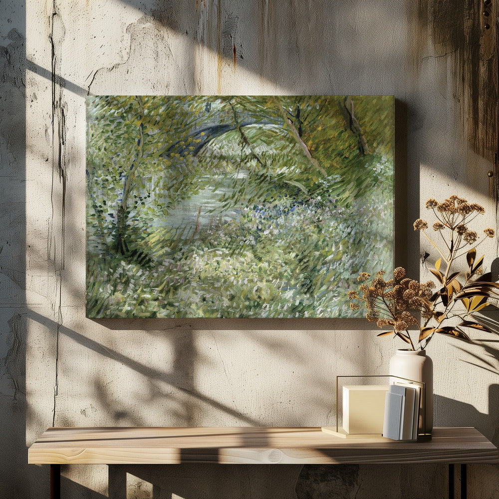 Vincent Van Gogh's River Bank In Springtime (1887)