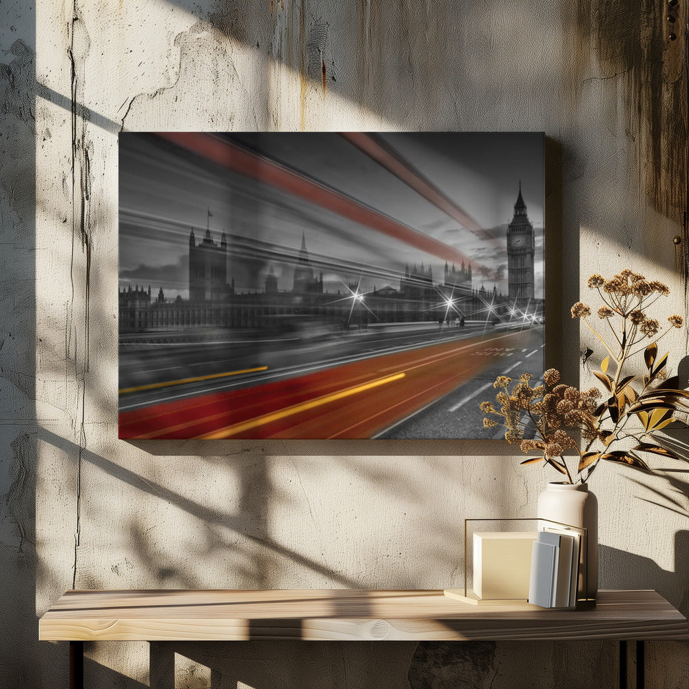 LONDON Westminster Bridge Traffic