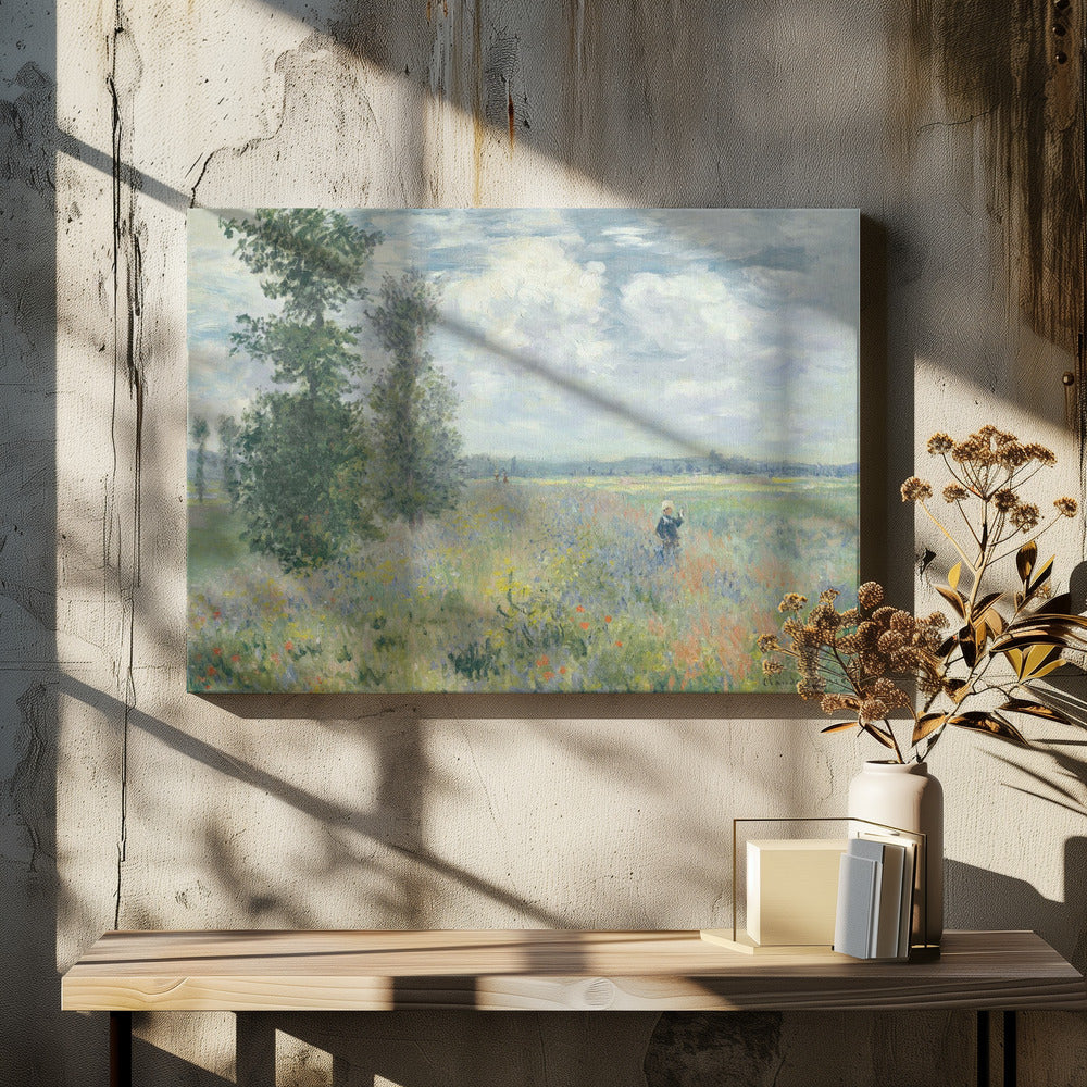 Poppy Fields Near Argenteuil (1875) By Claude Monet