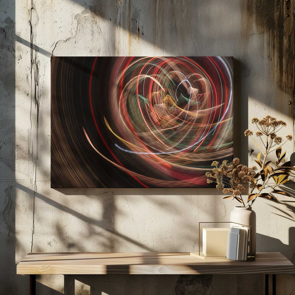 Vibrant Light Spirals