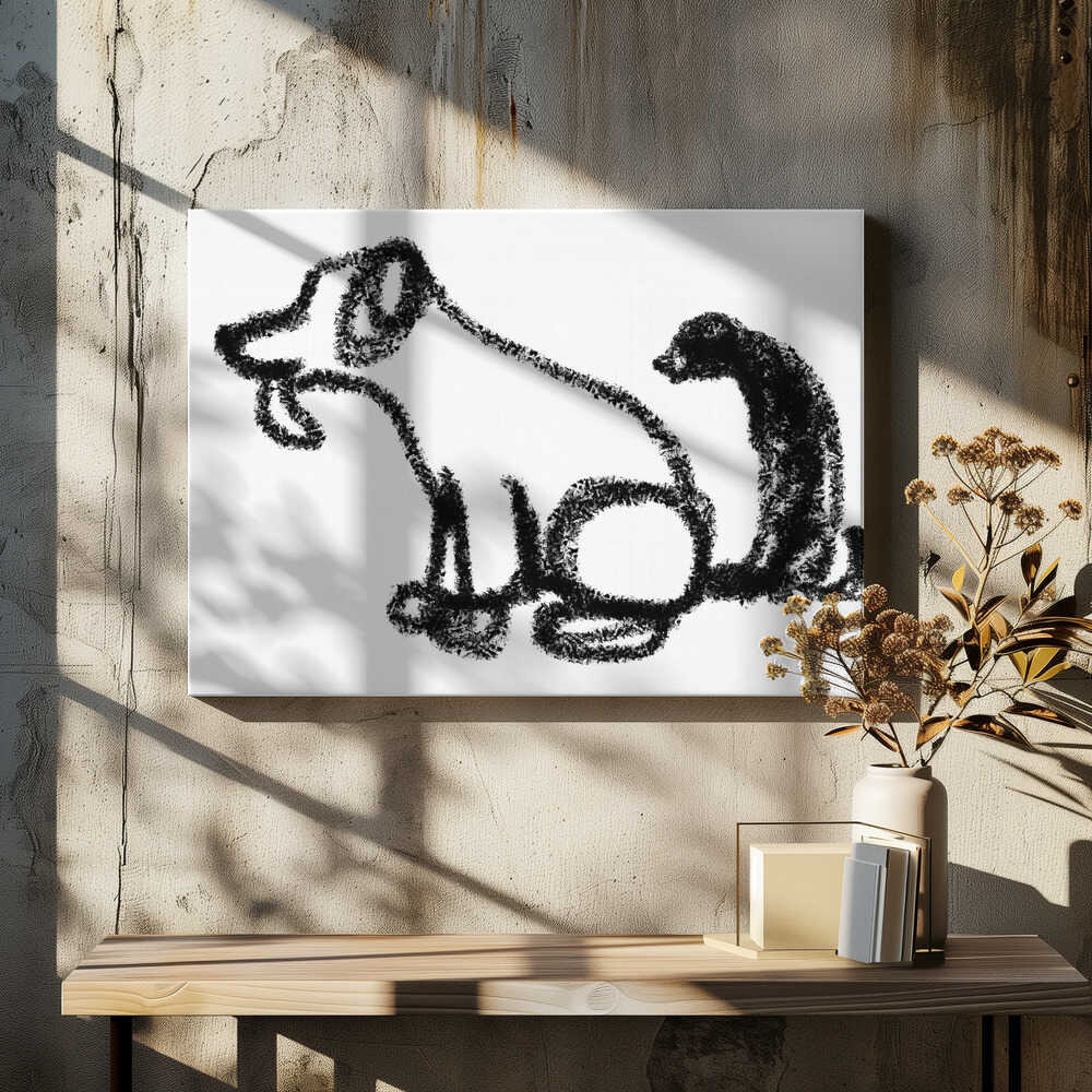 Dual Canine Silhouettes