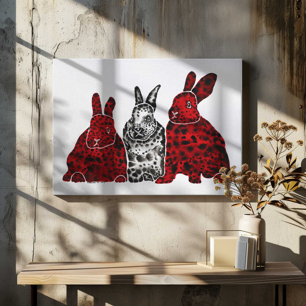 Speckled Bunny Trio
