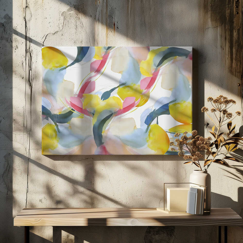 Multi Coloured Abstract Floral