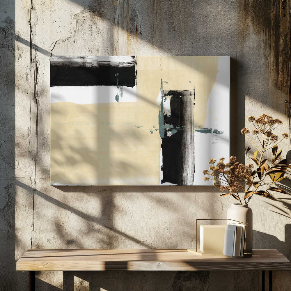 Neutral & Black Art Print No 2