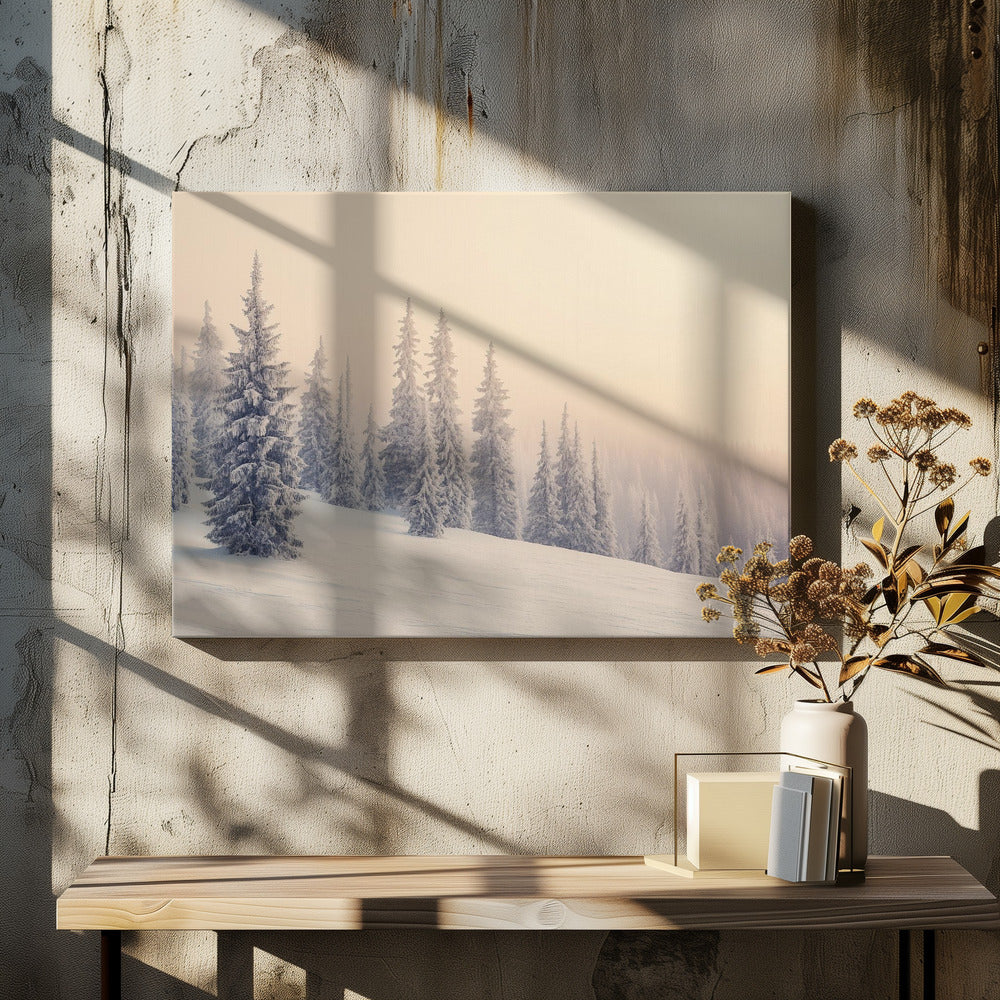 Winter Landscape Snowy Pines