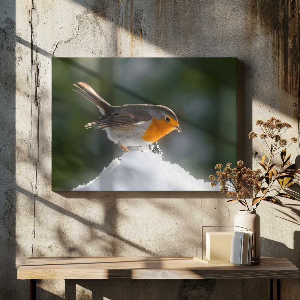 In the light....and in the snow!