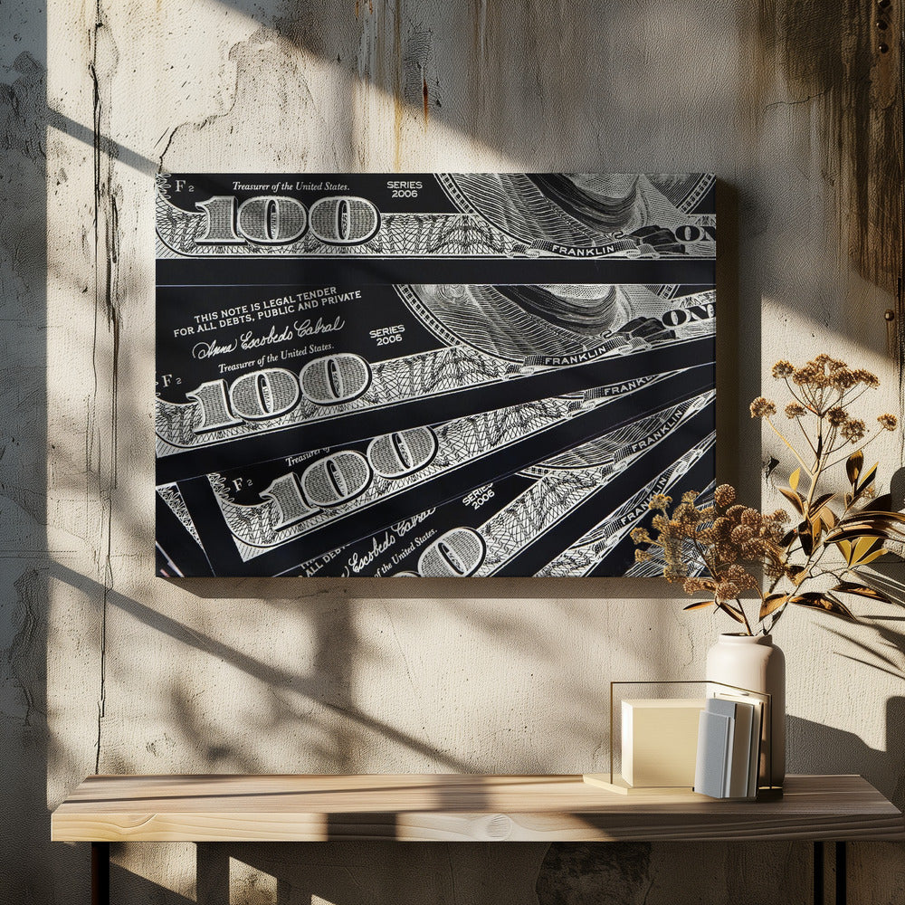 Dollar Bill 100 Black