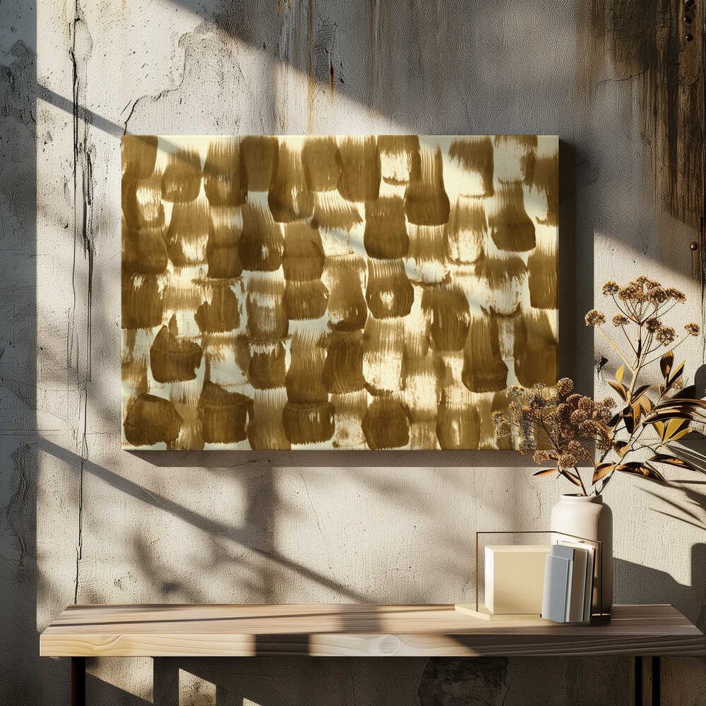 Golden Brush Strokes