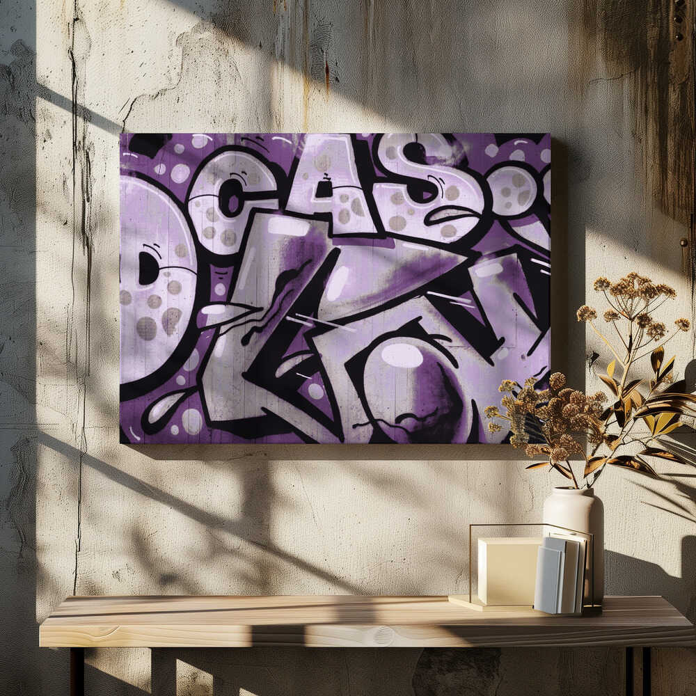 Purple Graffiti Burst