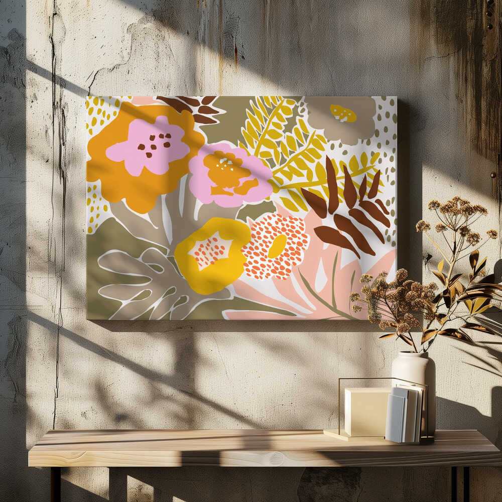 Floral Design with Bold Colors