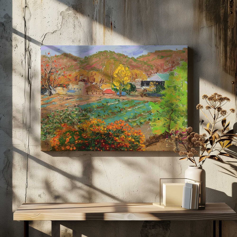 Chrysanthemum Flower Village