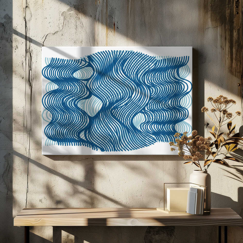 Ocean Waveform Abstract Art Print