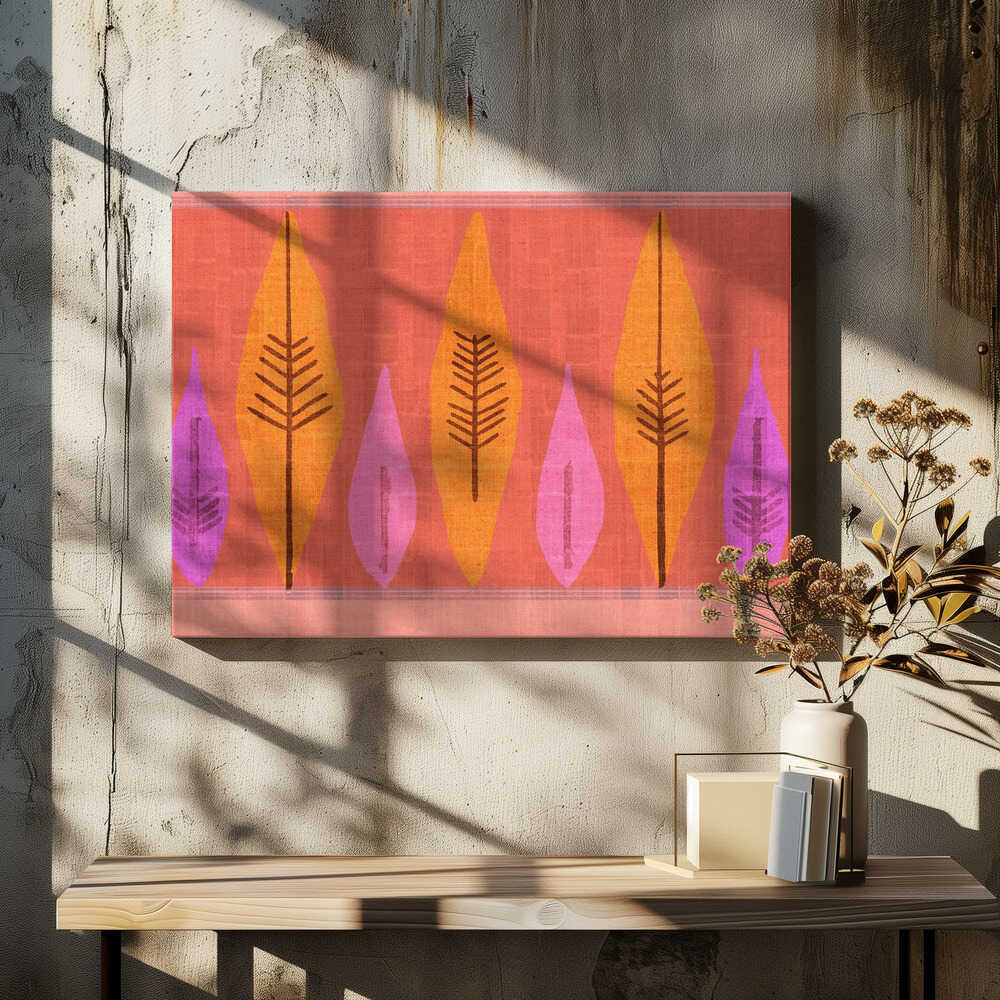 Textured Boho Botanical Print