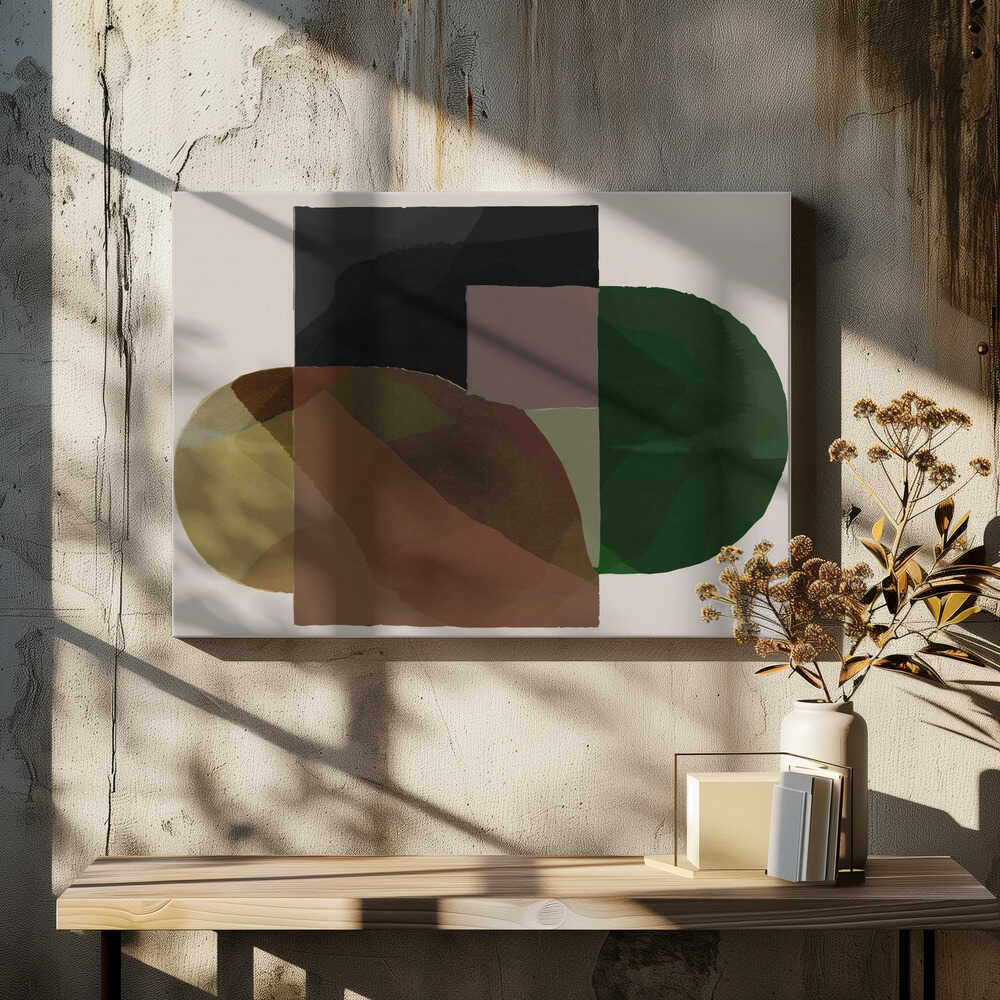 Organic Forms: An Earth-Toned Abstract Study