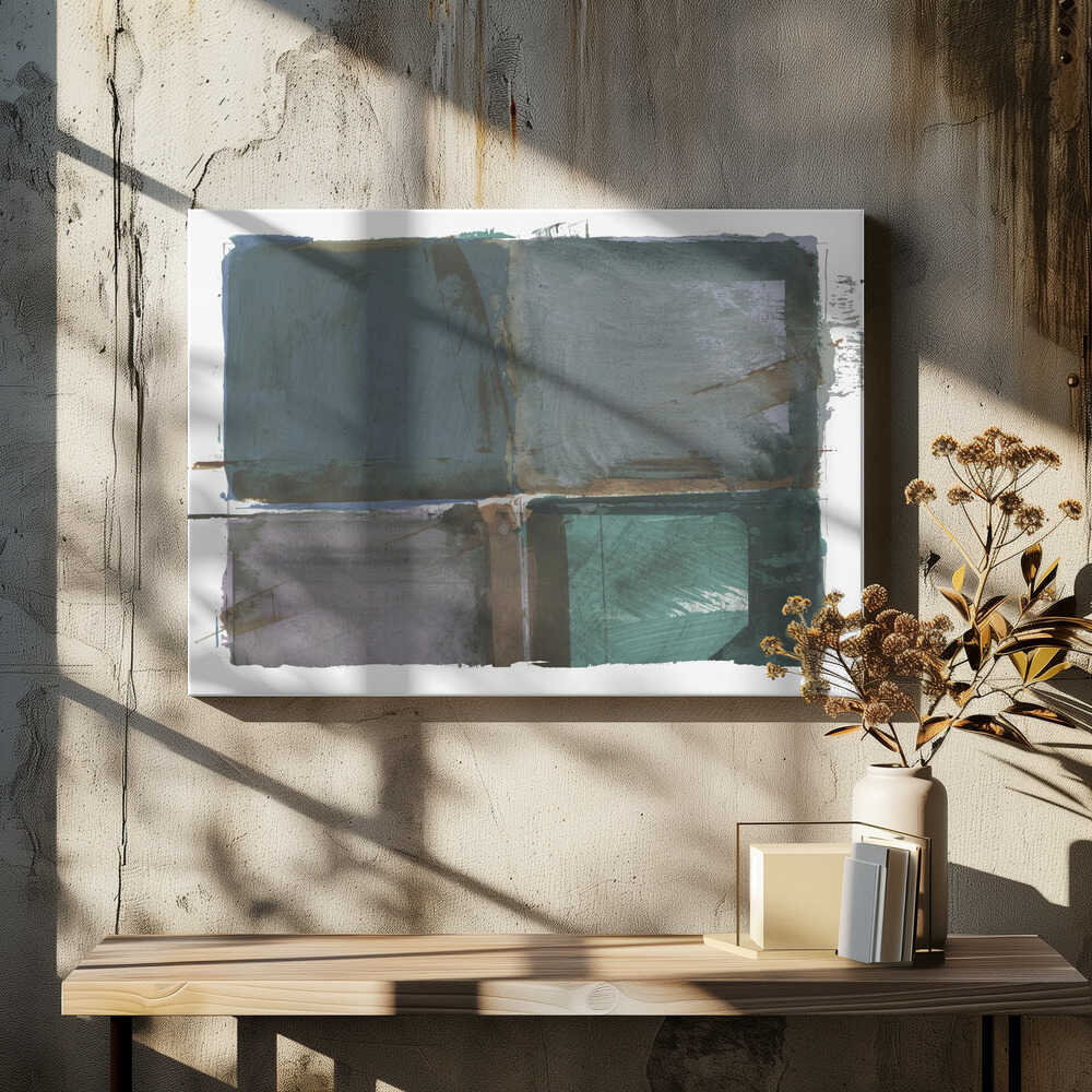 Verdigris & Stone: Weathered Abstraction