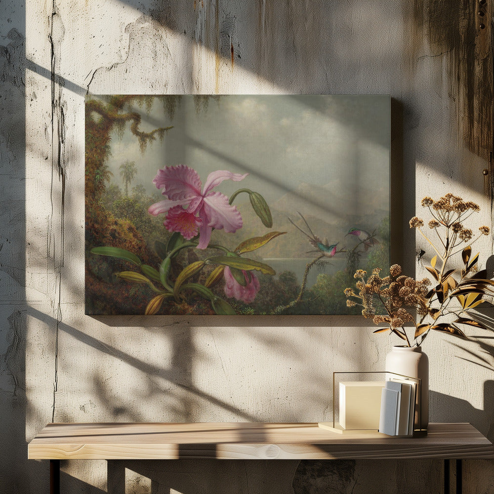 Martin Johnson Heade   Orchids and Hummingbirds