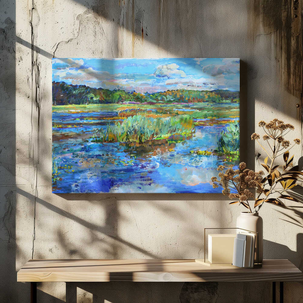 Clouds over the river