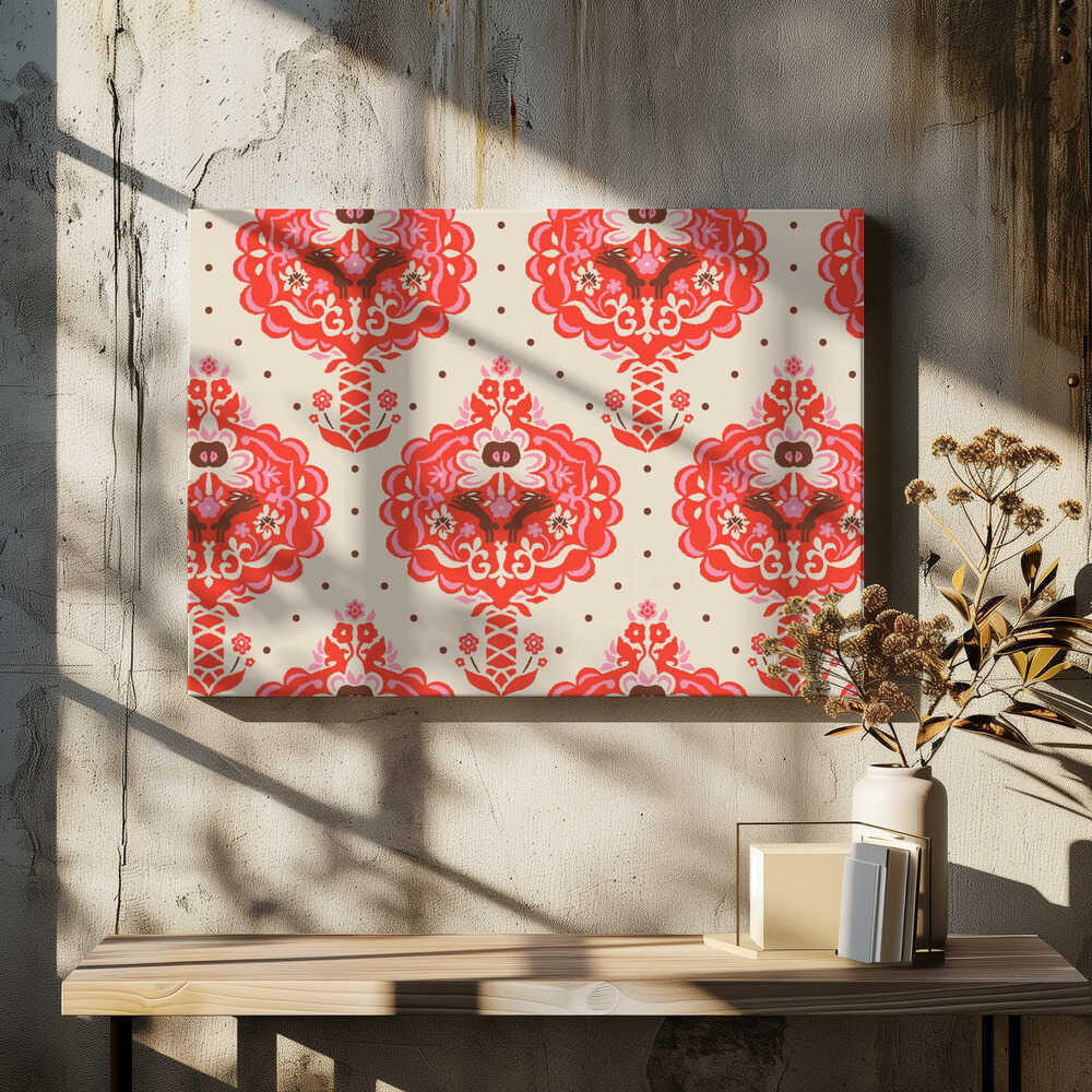 Garden Tales folksy apple trees pattern