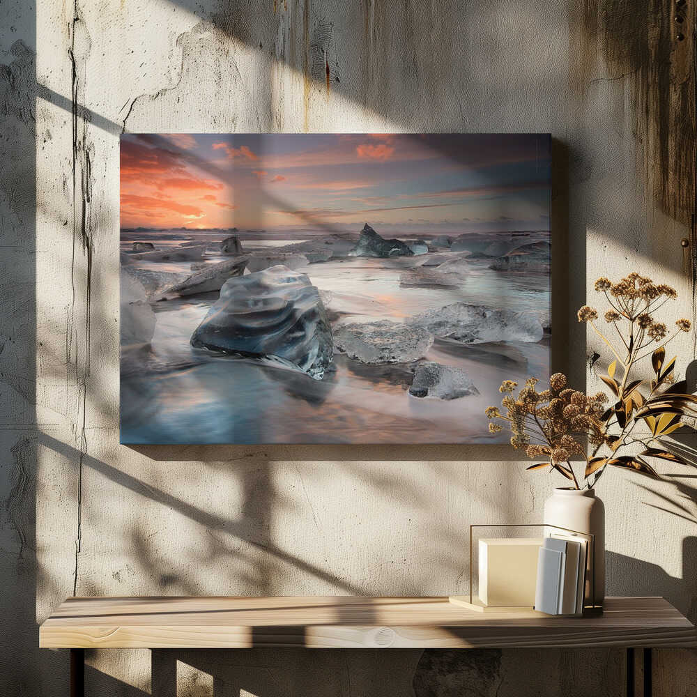 glacial lagoon beach