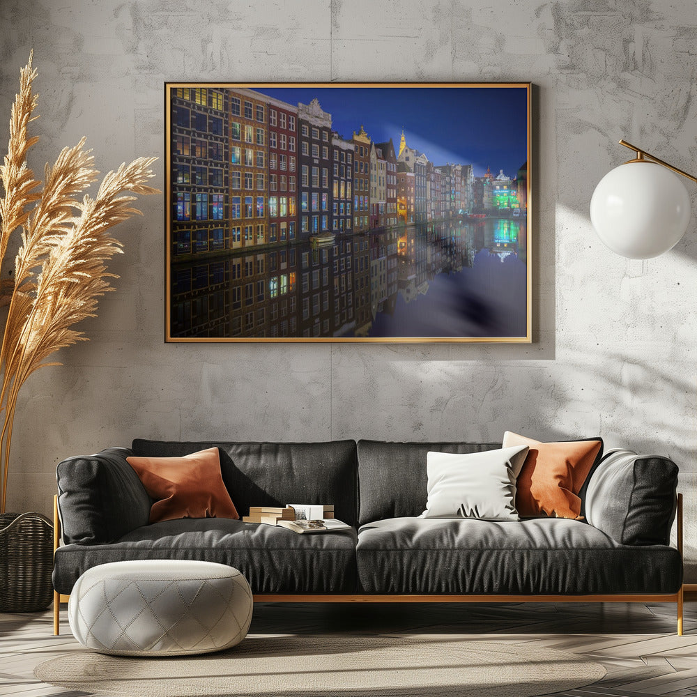 Art Prints of Amsterdam at night 2017