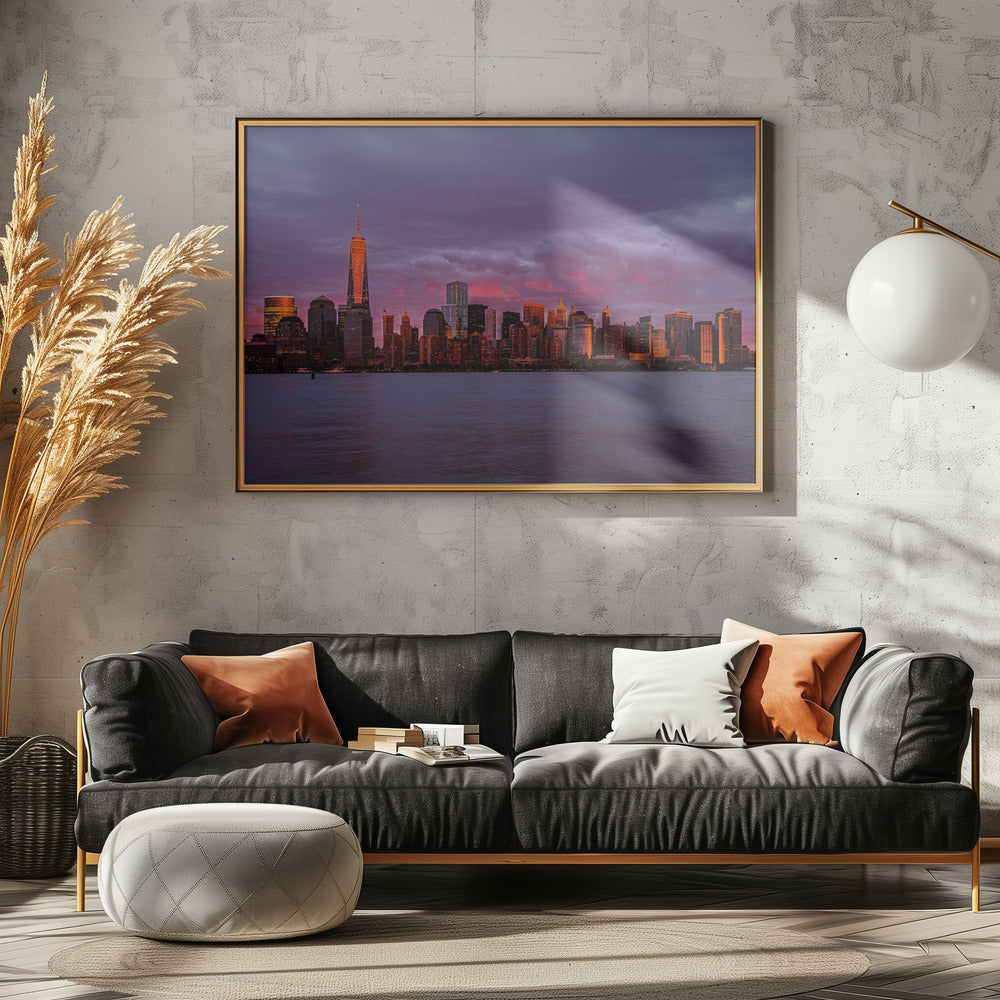 Art Prints of New York City Sunset