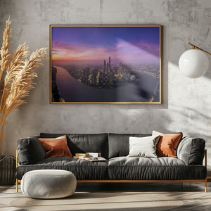 Art Prints of The Morning Glow in Lujiazui Shanghai