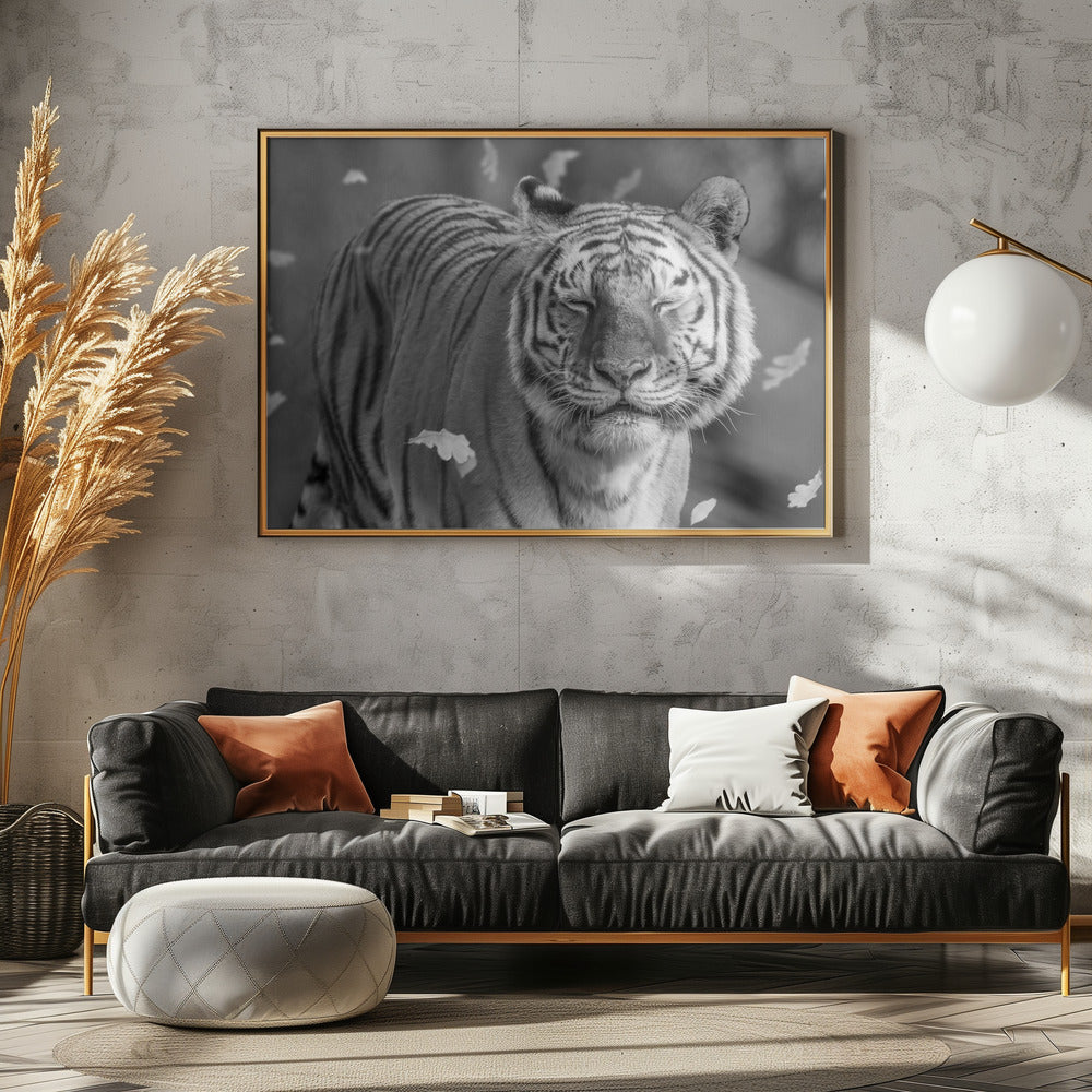 Canvas Art Print Tiger in The Motion