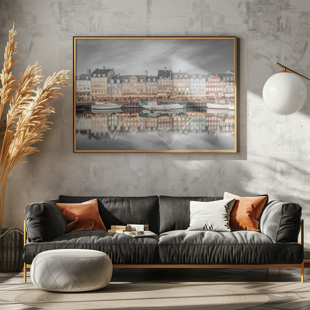 Art Prints of COPENHAGEN VINTAGE Nyhavn Idyllic Evening Impression