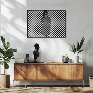 Art Prints of Chess Board - one more Black Square
