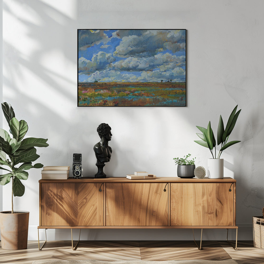 Clouds over the steppe