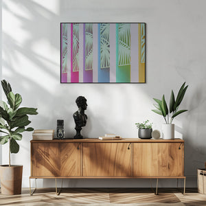 Art Prints of Rainbow Color Wall at The Saguaro