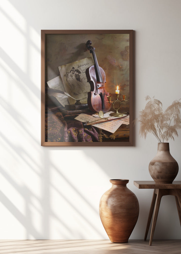 Still life with violin