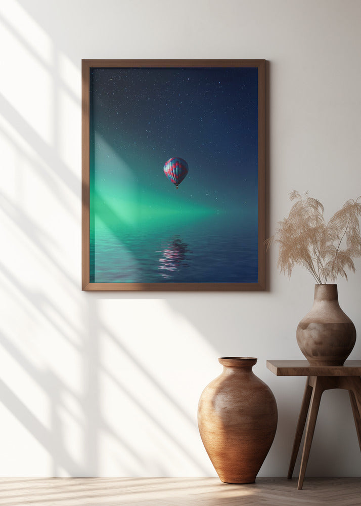 Balloon on lake Batllava