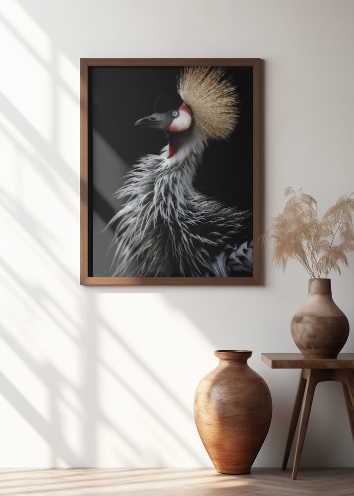 Crowned crane's portrait