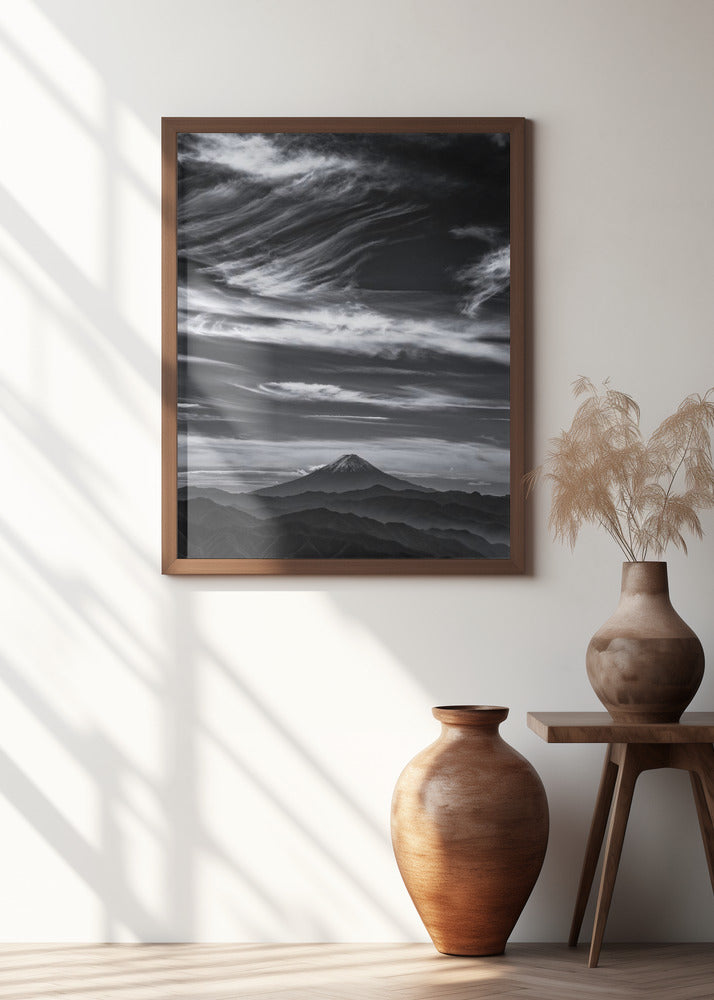 Expressive clouds and Mt.Fuji