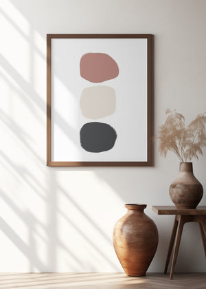 Art Prints of Three Stones - Coloured