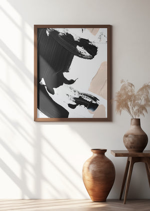 Art Prints of Black and Nude No 3