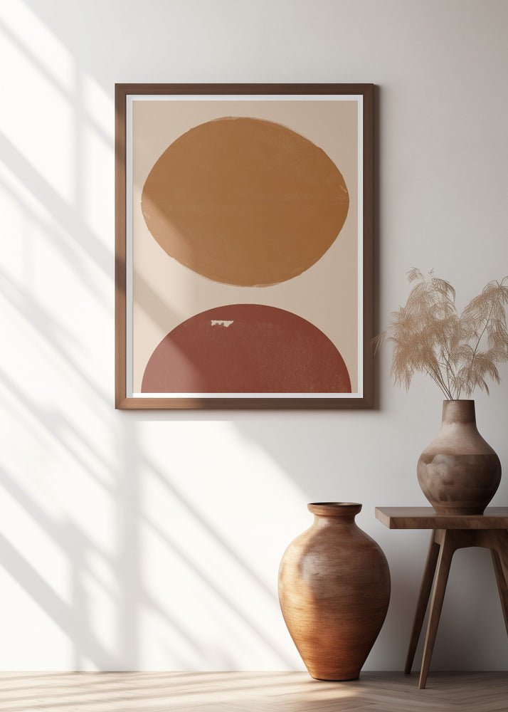 Art Prints of Burn Orange Composition