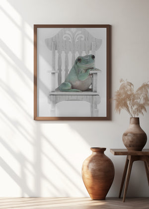 Art Prints of Rocking White's Tree Frog